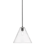 Innovations Lighting Crown Point 12" Wide Pendant Matte Black / Clear