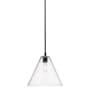 Innovations Lighting Crown Point 12" Wide Pendant Matte Black / Seedy