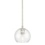 Innovations Lighting Crown Point 6" Wide Mini Pendant Polished Nickel / Clear