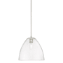 Innovations Lighting Crown Point 12" Wide Pendant Polished Nickel / Clear