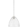 Innovations Lighting Crown Point 12" Wide Pendant Polished Nickel / Seedy