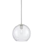 Innovations Lighting Crown Point 12" Wide Pendant Satin Nickel / Seedy