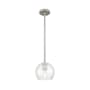 Innovations Lighting Crown Point 6" Wide Mini Pendant Satin Nickel / Seedy