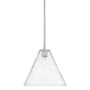 Innovations Lighting Crown Point 12" Wide Pendant Satin Nickel / Clear