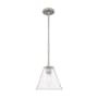 Innovations Lighting Crown Point 8" Wide Mini Pendant Satin Nickel / Seedy