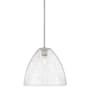 Innovations Lighting Crown Point 12" Wide Pendant Satin Nickel / Seedy