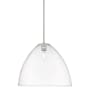 Innovations Lighting Crown Point 16" Wide Pendant Satin Nickel / Clear