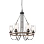 Innovations Lighting Paladin 6 Light 25" Wide Ring Chandelier Matte Black / Seedy