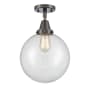 Innovations Lighting Beacon 10" Wide Semi-Flush Ceiling Fixture Oil Rubbed Bronze / Clear