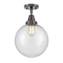 Innovations Lighting Beacon 10" Wide Semi-Flush Ceiling Fixture Oil Rubbed Bronze / Seedy
