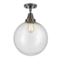 Innovations Lighting Beacon 12" Wide Semi-Flush Ceiling Fixture Oil Rubbed Bronze / Seedy