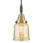 Innovations Lighting Bell 5" Wide Mini Pendant with Silver-Plated Mercury Glass Shade Black Antique Brass