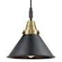 Innovations Lighting Briarcliff 10" Wide Mini Pendant with Matte Black Shade Black Antique Brass