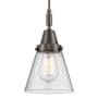 Innovations Lighting Cone 6" Wide Mini Pendant with Clear, Seedy Glass Shade Oil Rubbed Bronze