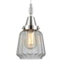 Innovations Lighting Chatham 7" Wide Mini Pendant with Clear Glass Shade Polished Chrome