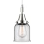 Innovations Lighting Bell 5" Wide Mini Pendant with Clear Glass Shade Polished Chrome
