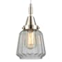 Innovations Lighting Chatham 7" Wide Mini Pendant with Clear Glass Shade Polished Nickel