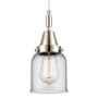 Innovations Lighting Bell 5" Wide Mini Pendant with Clear Glass Shade Polished Nickel