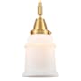 Innovations Lighting Canton 6" Wide Mini Pendant with Matte White Glass Shade Satin Gold
