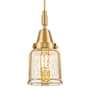 Innovations Lighting Bell 5" Wide Mini Pendant with Silver-Plated Mercury Glass Shade Satin Gold