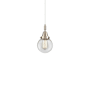 Innovations Lighting Beacon 6" Wide Mini Pendant Brushed Satin Nickel / Clear