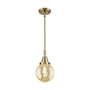 Innovations Lighting Beacon 6" Wide Mini Pendant Antique Brass / Mercury