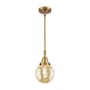 Innovations Lighting Beacon 6" Wide Mini Pendant Brushed Brass / Mercury