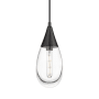 Innovations Lighting Malone 6" Wide Mini Pendant Matte Black / Clear
