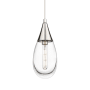 Innovations Lighting Malone 6" Wide Mini Pendant Polished Nickel / Clear