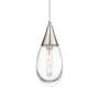 Innovations Lighting Malone 6" Wide Mini Pendant Satin Nickel / Clear