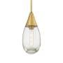 Innovations Lighting Malone 6" Wide Mini Pendant Brushed Brass / Clear