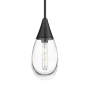 Innovations Lighting Malone 6" Wide Mini Pendant Matte Black / Clear