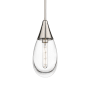 Innovations Lighting Malone 6" Wide Mini Pendant Polished Nickel / Clear