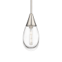 Innovations Lighting Malone 6" Wide Mini Pendant Satin Nickel / Clear