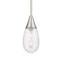 Innovations Lighting Malone 6" Wide Mini Pendant Satin Nickel / Striped Clear