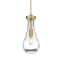Innovations Lighting Owego 5" Wide Mini Pendant Brushed Brass / Clear