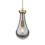 Innovations Lighting Owego 5" Wide Mini Pendant Brushed Brass / Plated Smoke