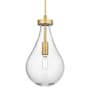 Innovations Lighting Owego 7" Wide Mini Pendant with Clear Glass Shade Brushed Brass