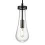 Innovations Lighting Owego 11" Tall Mini Pendant with Clear Glass Shade Matte Black