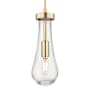Innovations Lighting Owego 11" Tall Mini Pendant with Clear Glass Shade Champagne Bronze