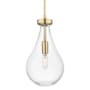 Innovations Lighting Owego 7" Wide Mini Pendant with Clear Glass Shade Champagne Bronze