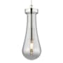 Innovations Lighting Owego 11" Tall Mini Pendant with Light Smoke Glass Shade Polished Nickel