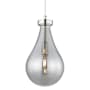 Innovations Lighting Owego 7" Wide Mini Pendant with Light Smoke Glass Shade Polished Nickel