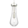 Innovations Lighting Owego 11" Tall Mini Pendant with Clear Glass Shade Satin Nickel
