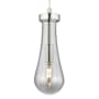 Innovations Lighting Owego 11" Tall Mini Pendant with Light Smoke Glass Shade Satin Nickel