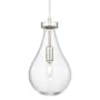 Innovations Lighting Owego 7" Wide Mini Pendant with Clear Glass Shade Satin Nickel