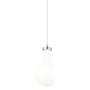 Innovations Lighting Owego 7" Wide Mini Pendant Satin Nickel / Gloss White