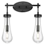 Innovations Lighting Owego 2 Light 16" Wide Vanity Light with Clear Glass Shade Matte Black