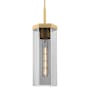 Innovations Lighting Blakeley 5" Wide Cord Hung Mini Pendant with Light Smoke Glass Shade Brushed Brass