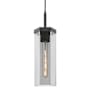 Innovations Lighting Blakeley 5" Wide Cord Hung Mini Pendant with Light Smoke Glass Shade Matte Black
